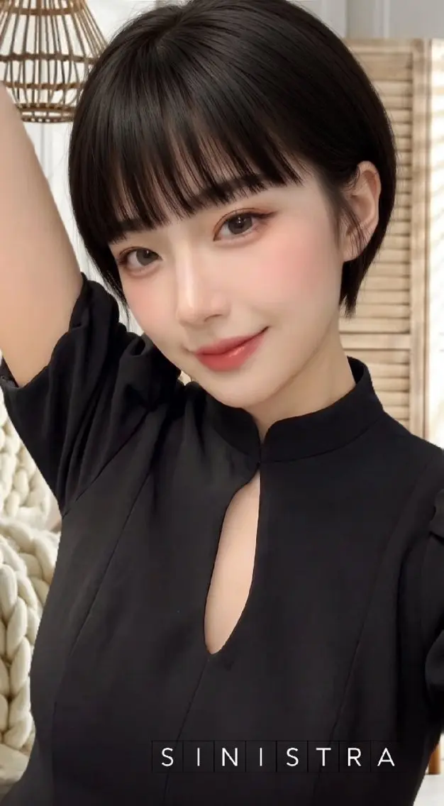 ショート カット ヘアカラー トリートメント 足利・朝8～夜23時 シニストラ原宿表参道のヘアスタイル
