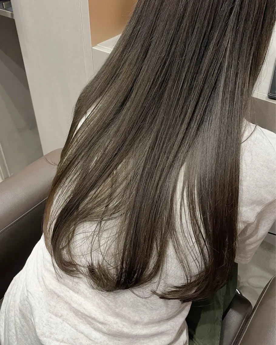 ロング カラー カット ヘアカラー 表参道🌿赤み消し カラー/チナツのヘアスタイル