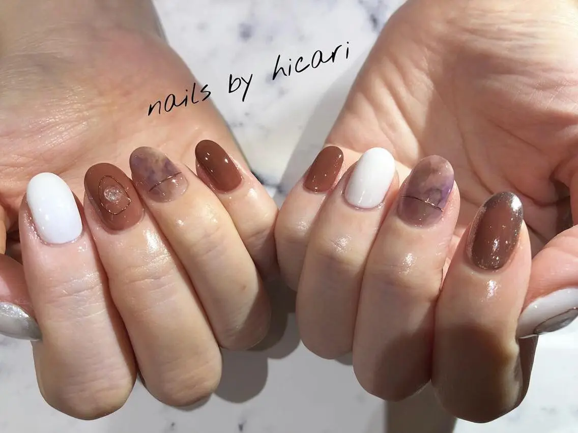 ショート カラー キッズ ネイル マツエク・マツパ illum hicariのネイルデザイン