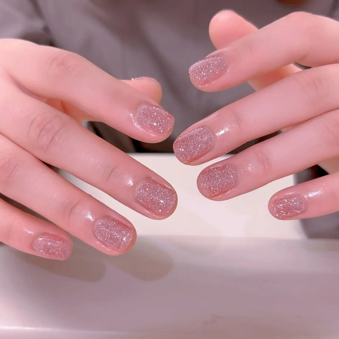 ネイル フラッシュネイル フレンチネイル ジェルネイル グラデーション 韓国ネイル 【長さ出し】 IRIS NAILのネイルデザイン