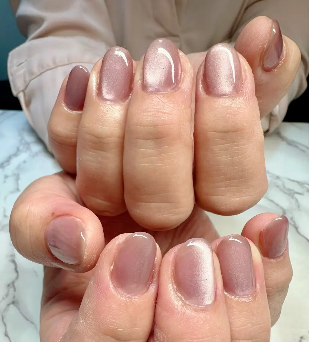 ネイル ハート キラキラネイル ラメ(グリッター) マグネットネイル ミラーネイル Mai’s nailのネイルデザイン