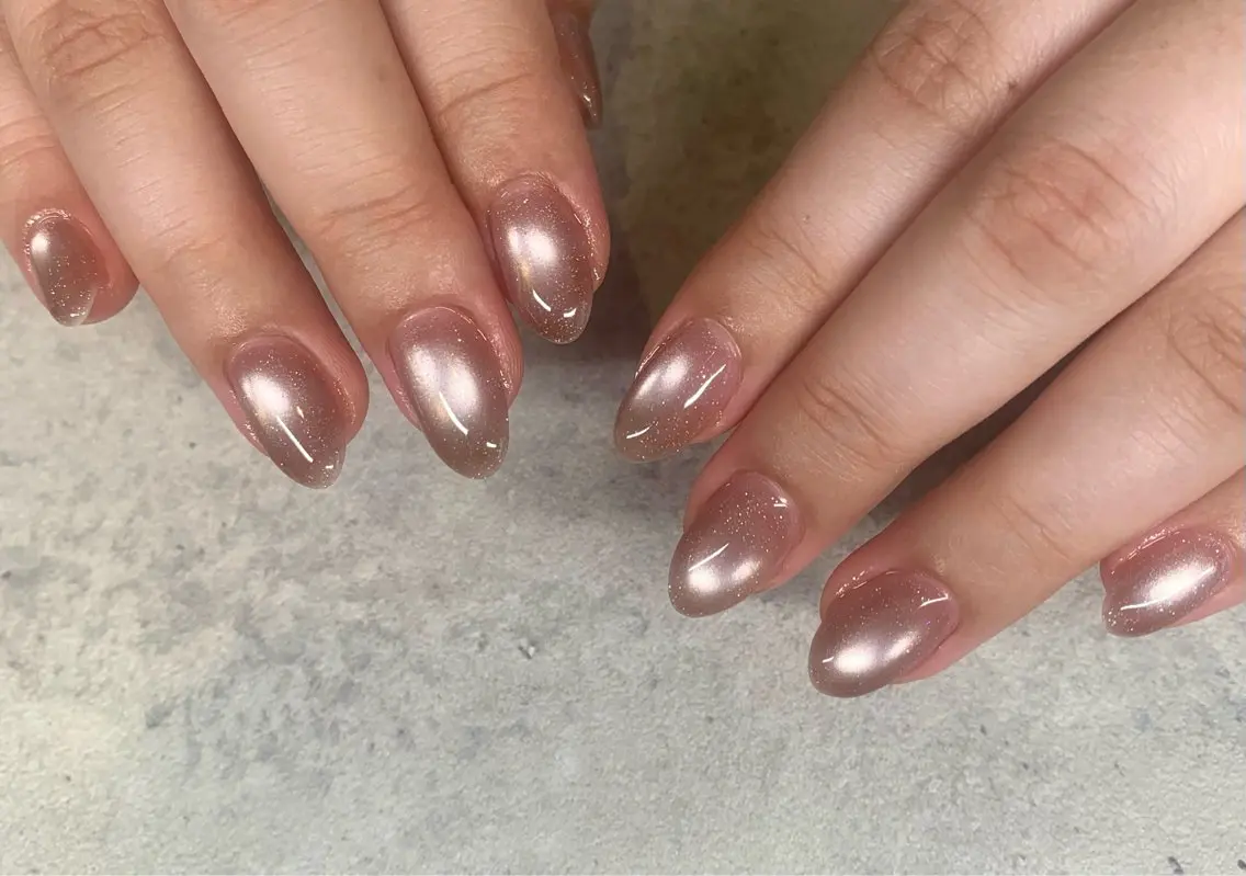 ネイル フラッシュネイル マグネットネイル ニュアンスネイル オフィスネイル ショートネイル sufu. nail YUKIのネイルデザイン