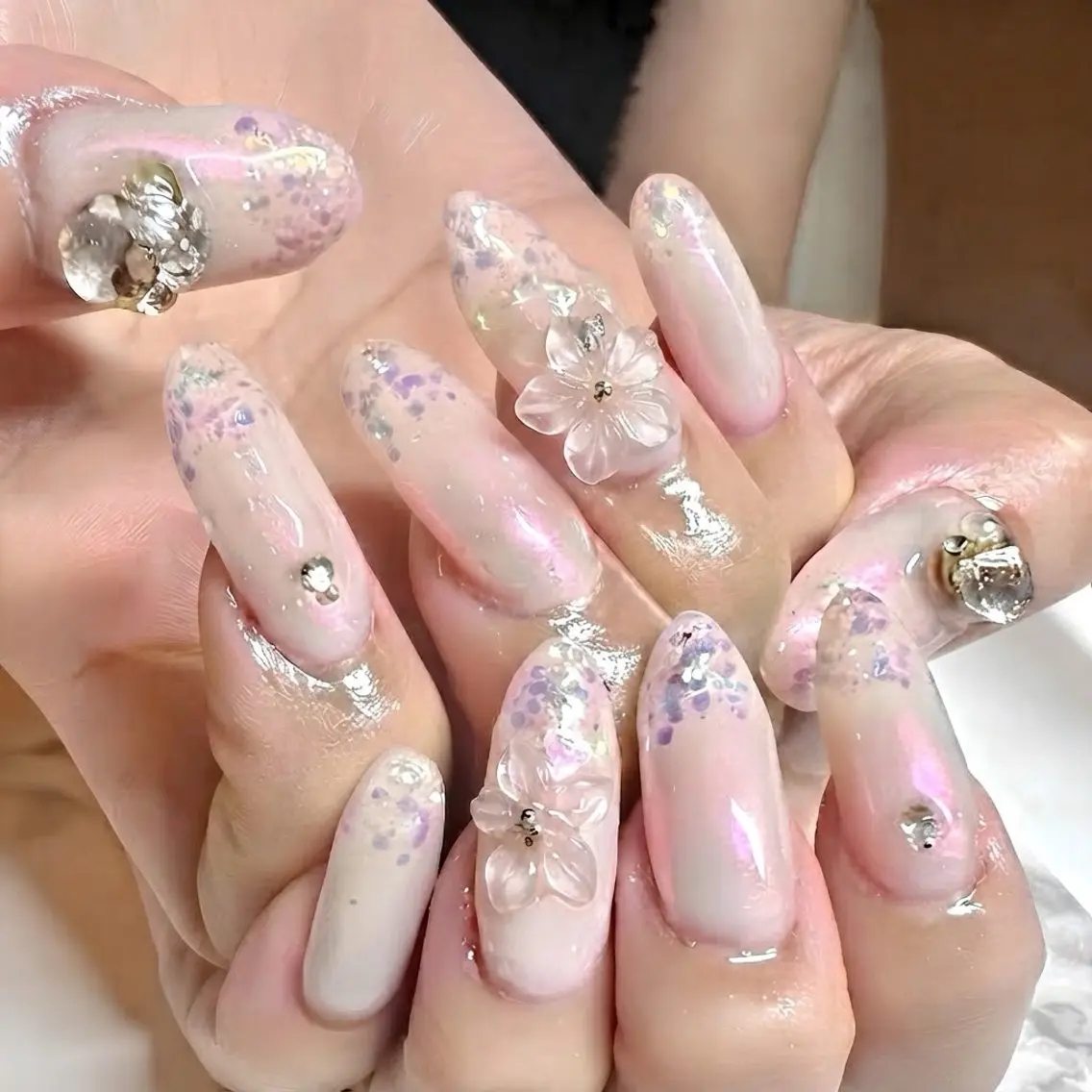 セミロング ハンドネイル Nail Salon midnightのネイルデザイン