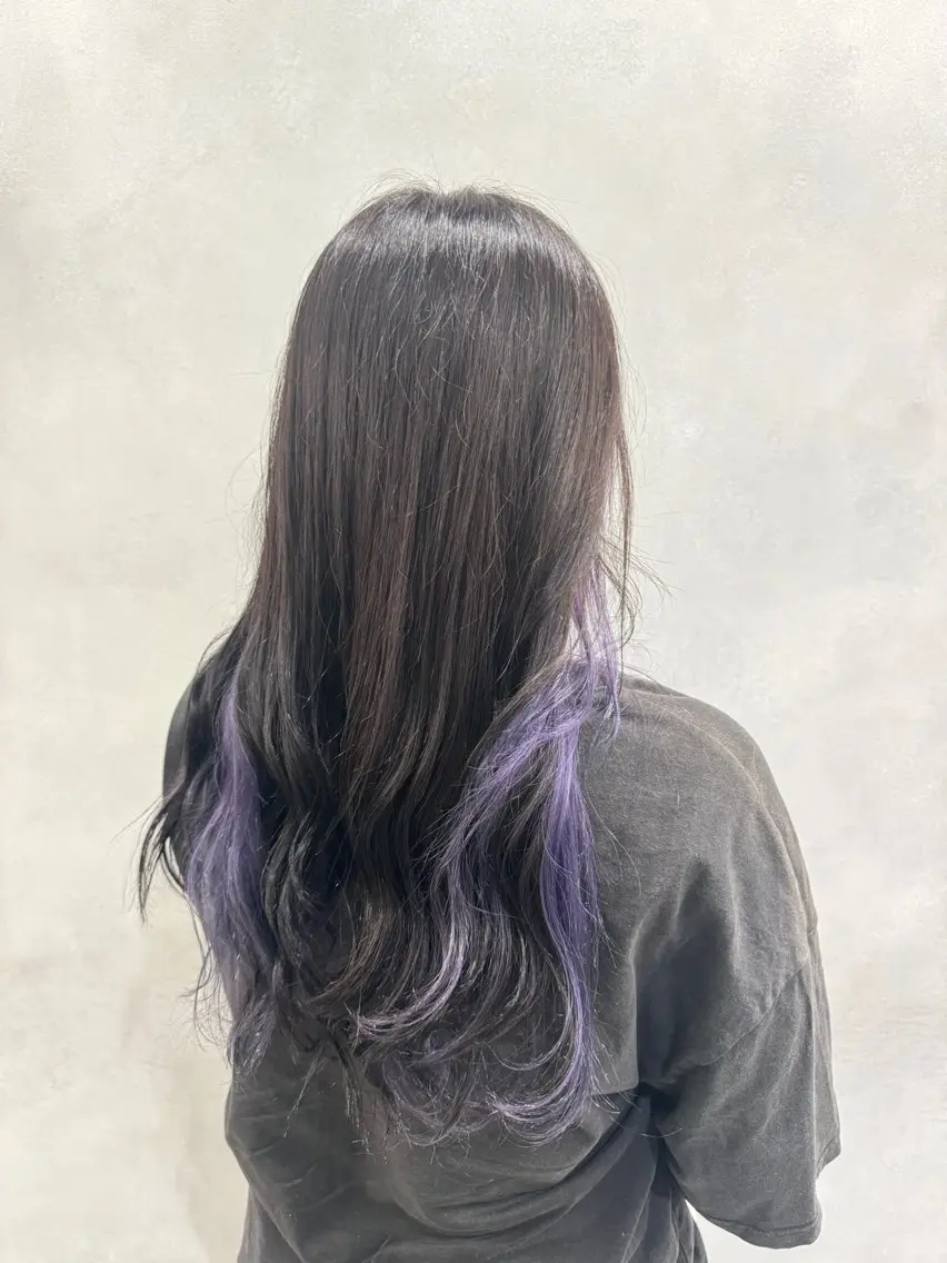 セミロング カラー カット ヘアカラー 【ダブルカラー推し】 伊桜莉のヘアスタイル