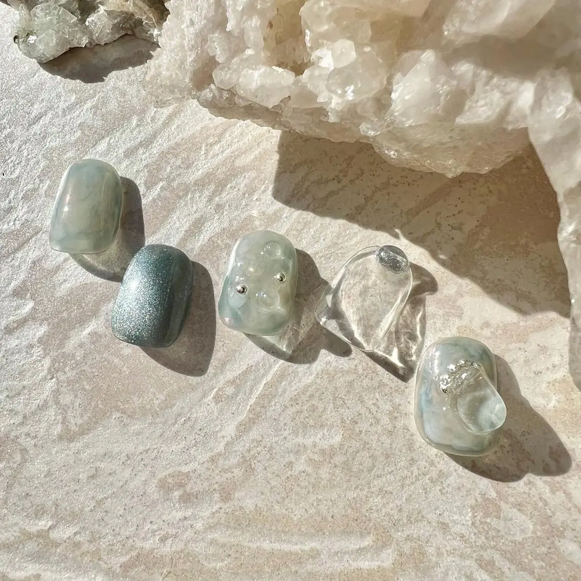 ネイル ニュアンスネイル ショートネイル gemickle nailのネイルデザイン