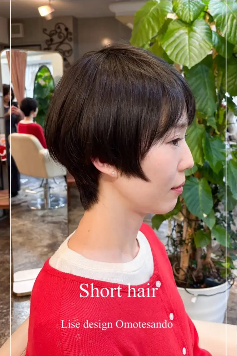 ショート ヘアアレンジ カット トリートメント ヘアセット 表参道Lise おおいしおりのヘアスタイル