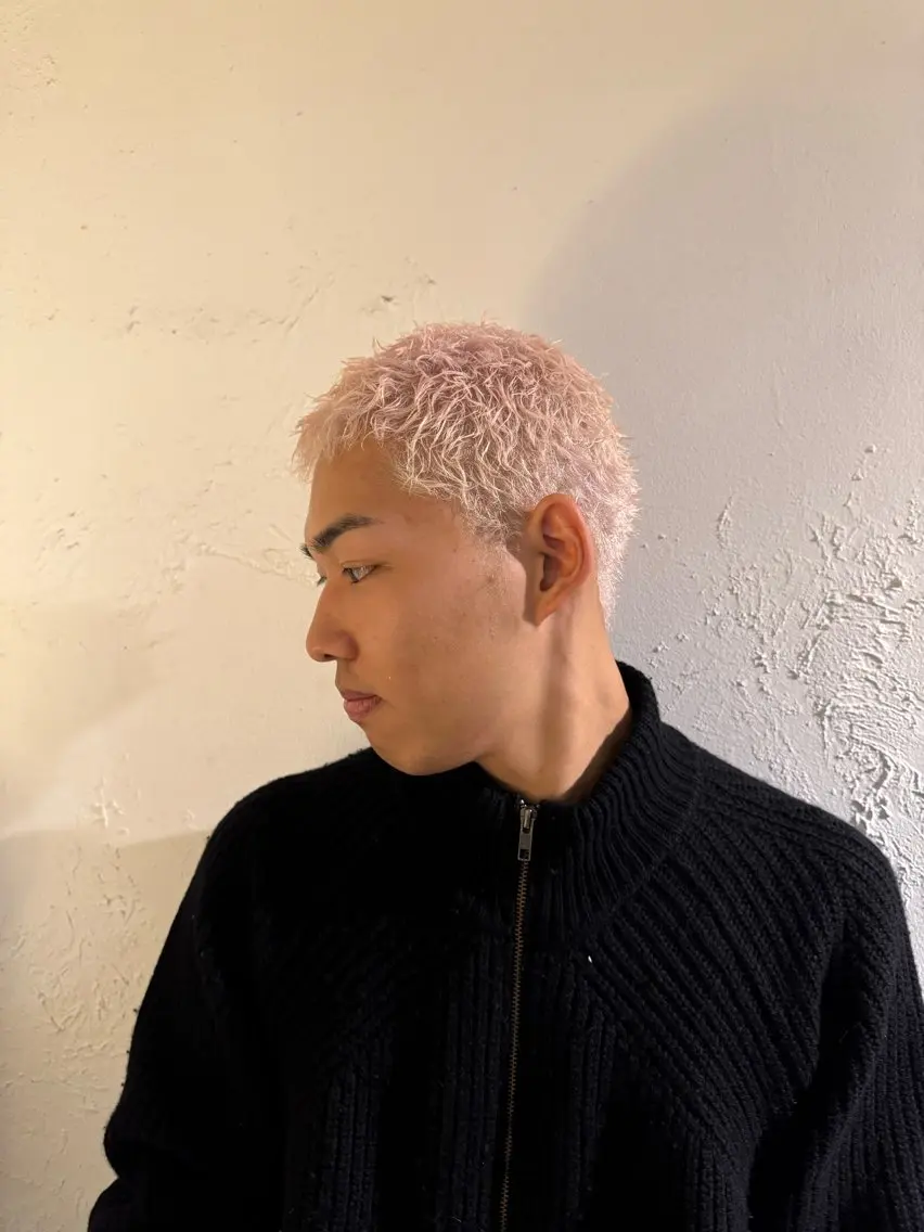 ショート カラー パーマ メンズ カット ヘアカラー トリートメント 💈メンズ特化💈 TASUKUのヘアスタイル
