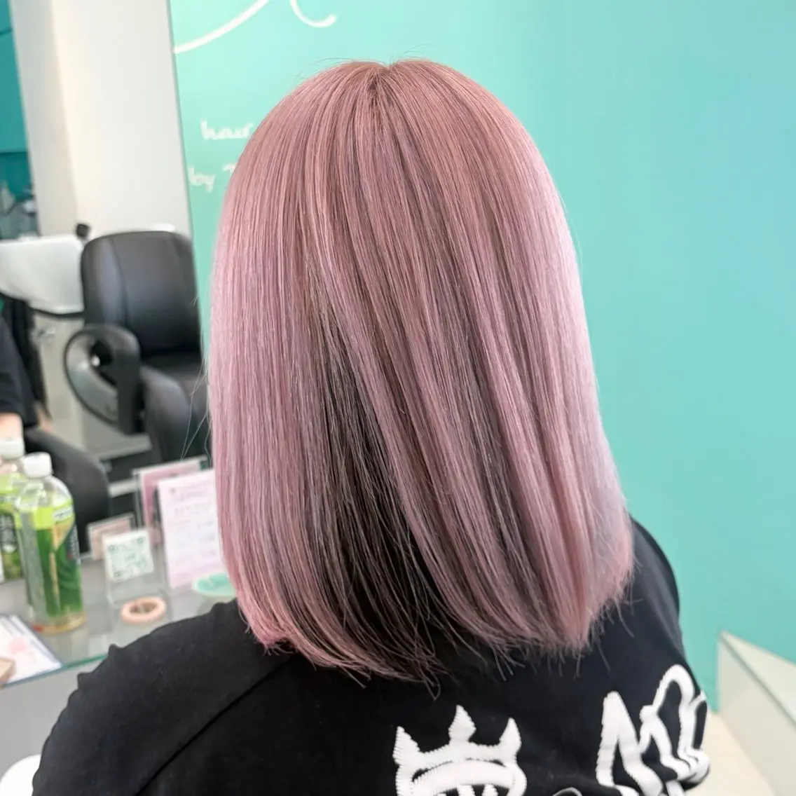 ミディアム カット ヘアカラー トリートメント ヘッドスパ ヘアセット デザインカラー/ ボブ/Natsukiのヘアスタイル