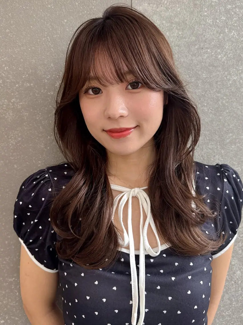 セミロング 髪質改善/縮毛矯正 山口蒼太のヘアスタイル