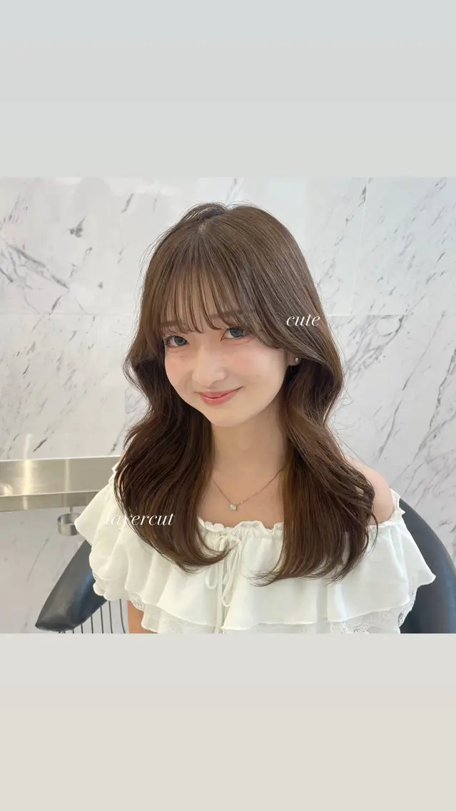ミディアム ParveMix 🩶🫧入江 香名のヘアスタイル