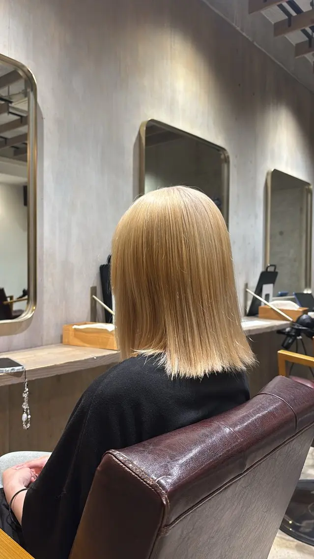 ミディアム カット ヘアカラー EIGHT 上野店 浦 凜成のヘアスタイル