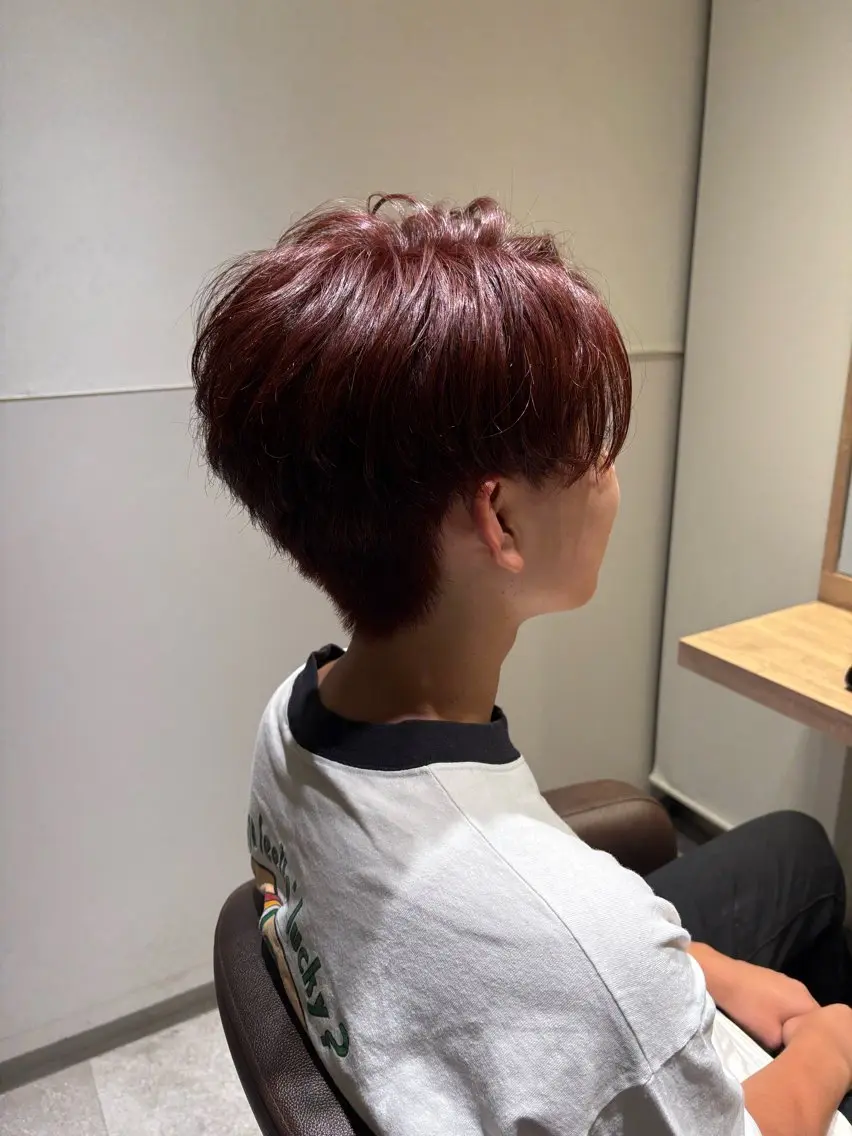 ショート カット ヘアカラー 渡辺 健太郎のヘアスタイル