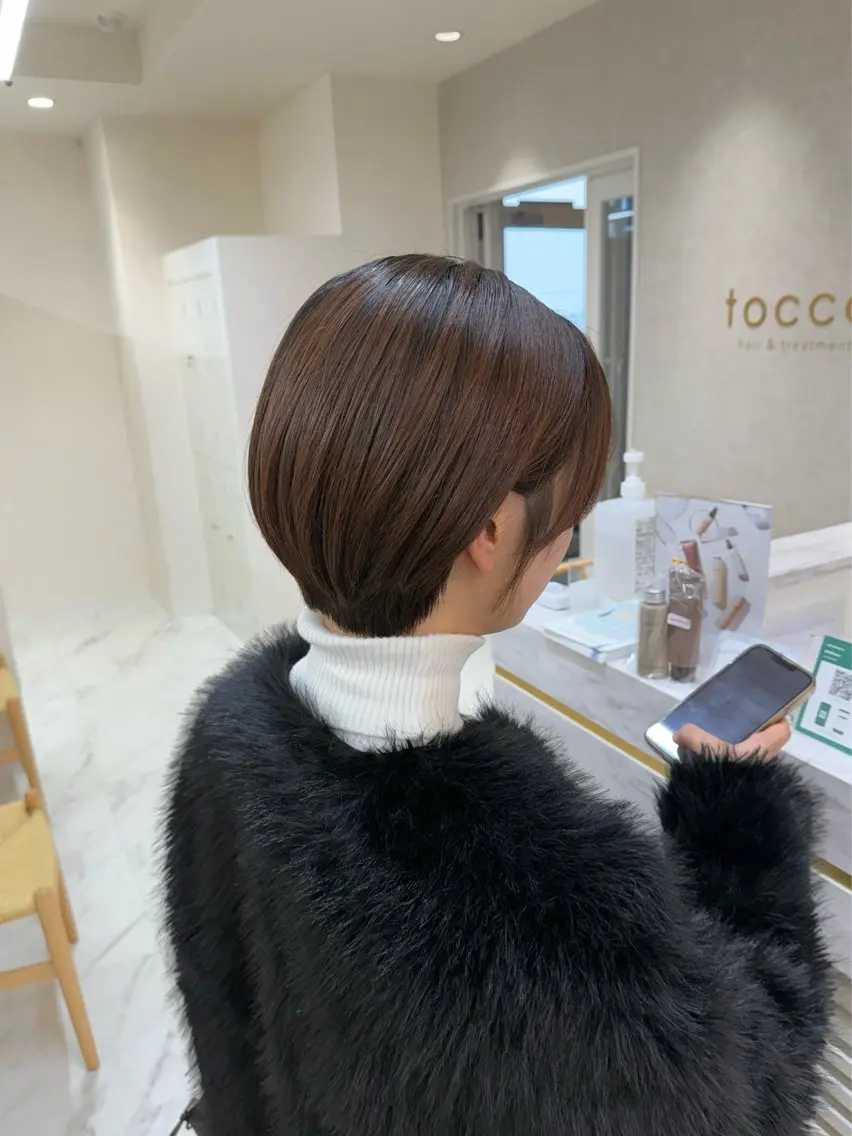 ショート ショートボブ ボブ 顔周りカット 似合わせカット ショートヘア 三宮/艶髪カラー /縮毛矯正/北條弘樹のヘアスタイル
