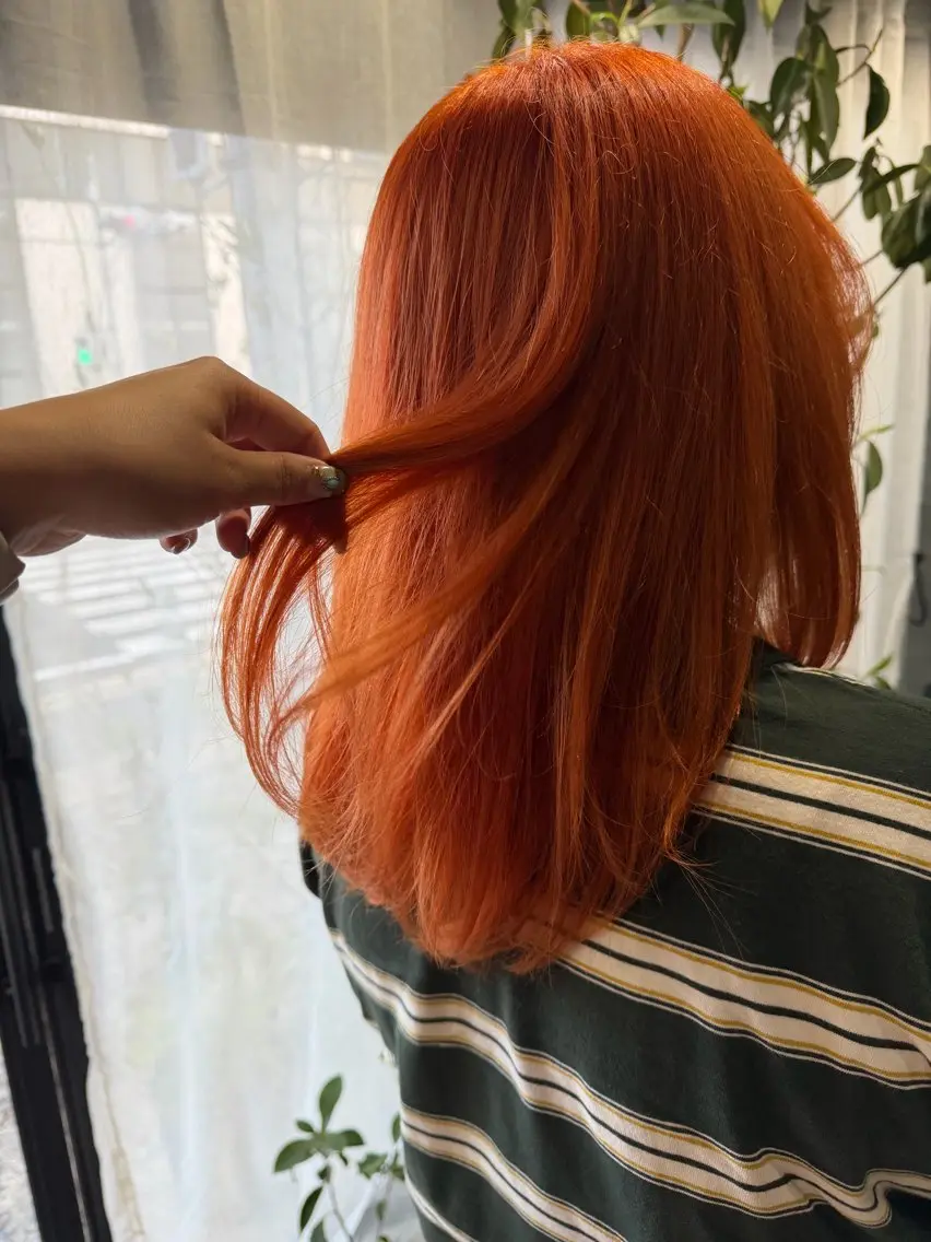 ミディアム glac 當田のヘアスタイル
