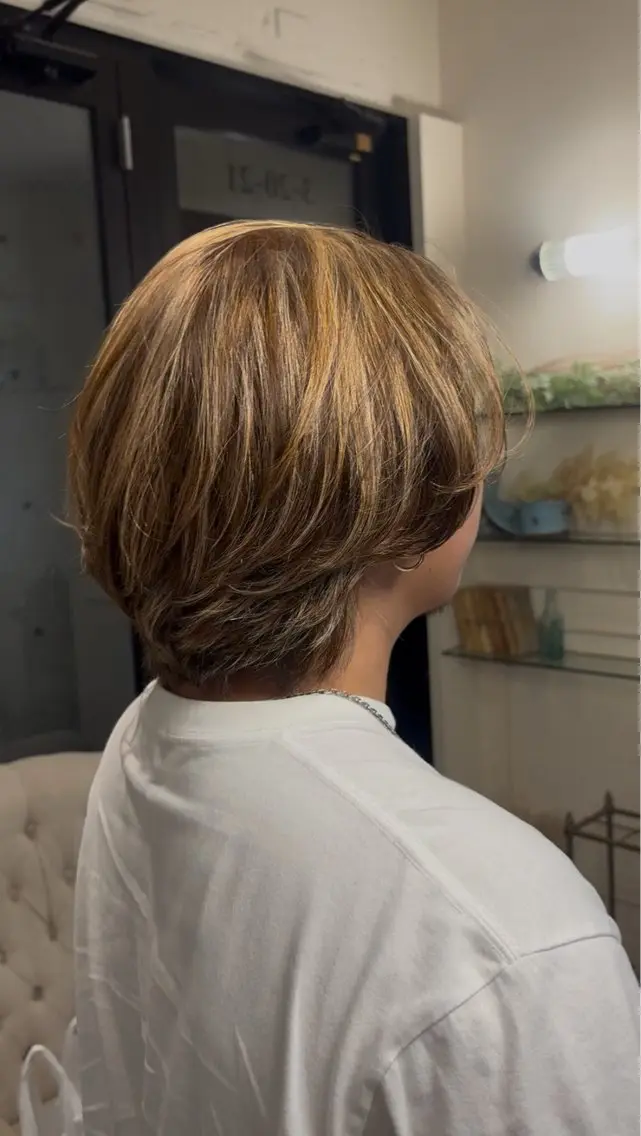 ミディアム カラー ヘアカラー Konomura Neneのヘアスタイル