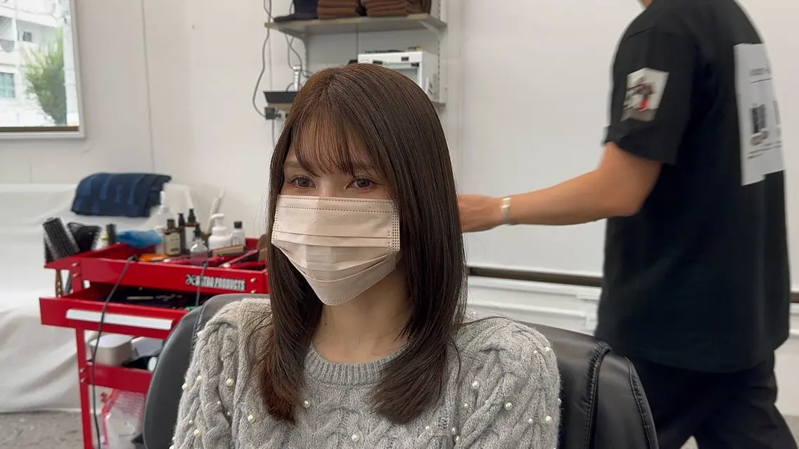 セミロング 箕面☆髪質改善☆安田 聡志のヘアスタイル
