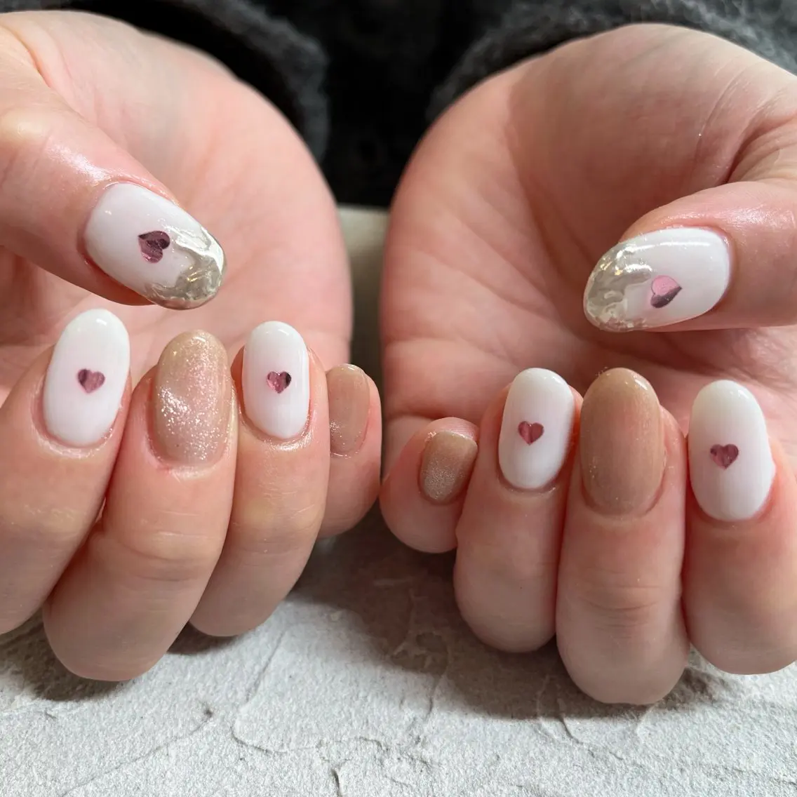 ネイル フレンチネイル ジェルネイル 韓国ネイル マグネットネイル ニュアンスネイル MARU NAIL mamiのネイルデザイン
