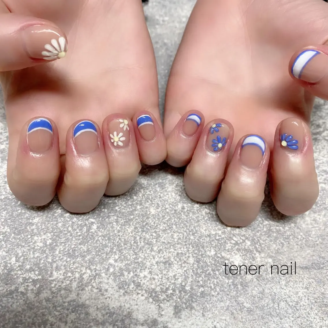 ネイル フラワーネイル ぷっくりネイル テネルネイル tener nailのネイルデザイン