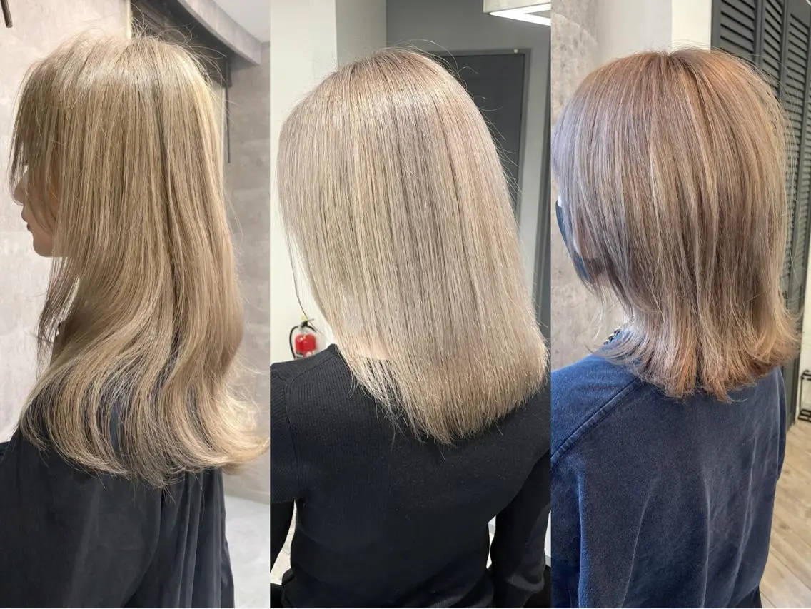 セミロング ヘアカラー Loob.TOKYO MIYA🌈のヘアスタイル