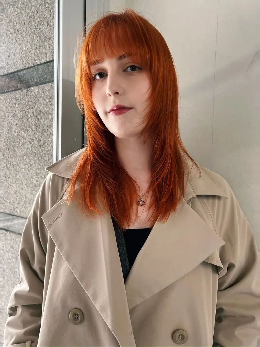 セミロング カラー 色落ちまで可愛い🧚 心斎橋hikaruのヘアスタイル