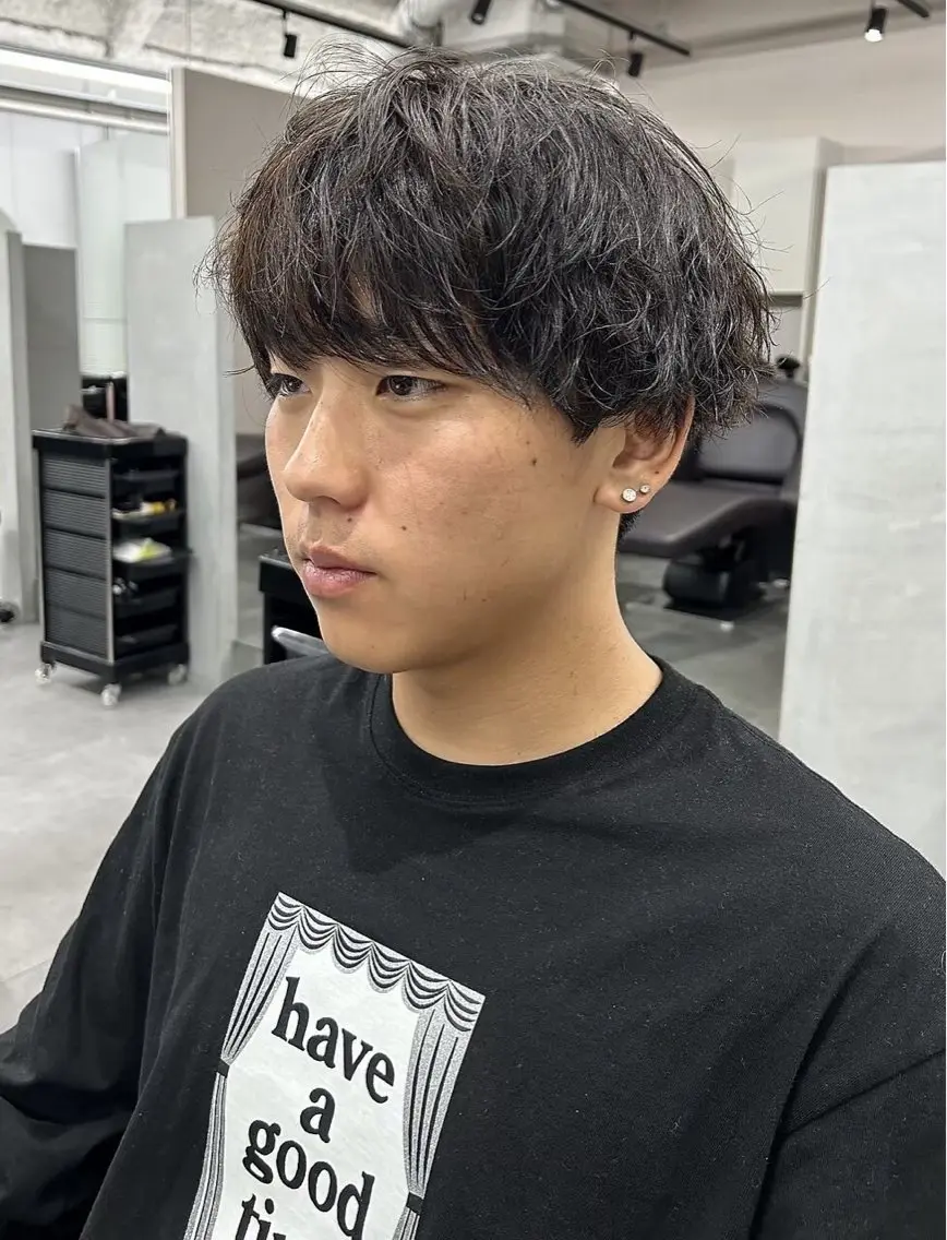 ショート カラー メンズ The Ect 江坂Kurumiのヘアスタイル