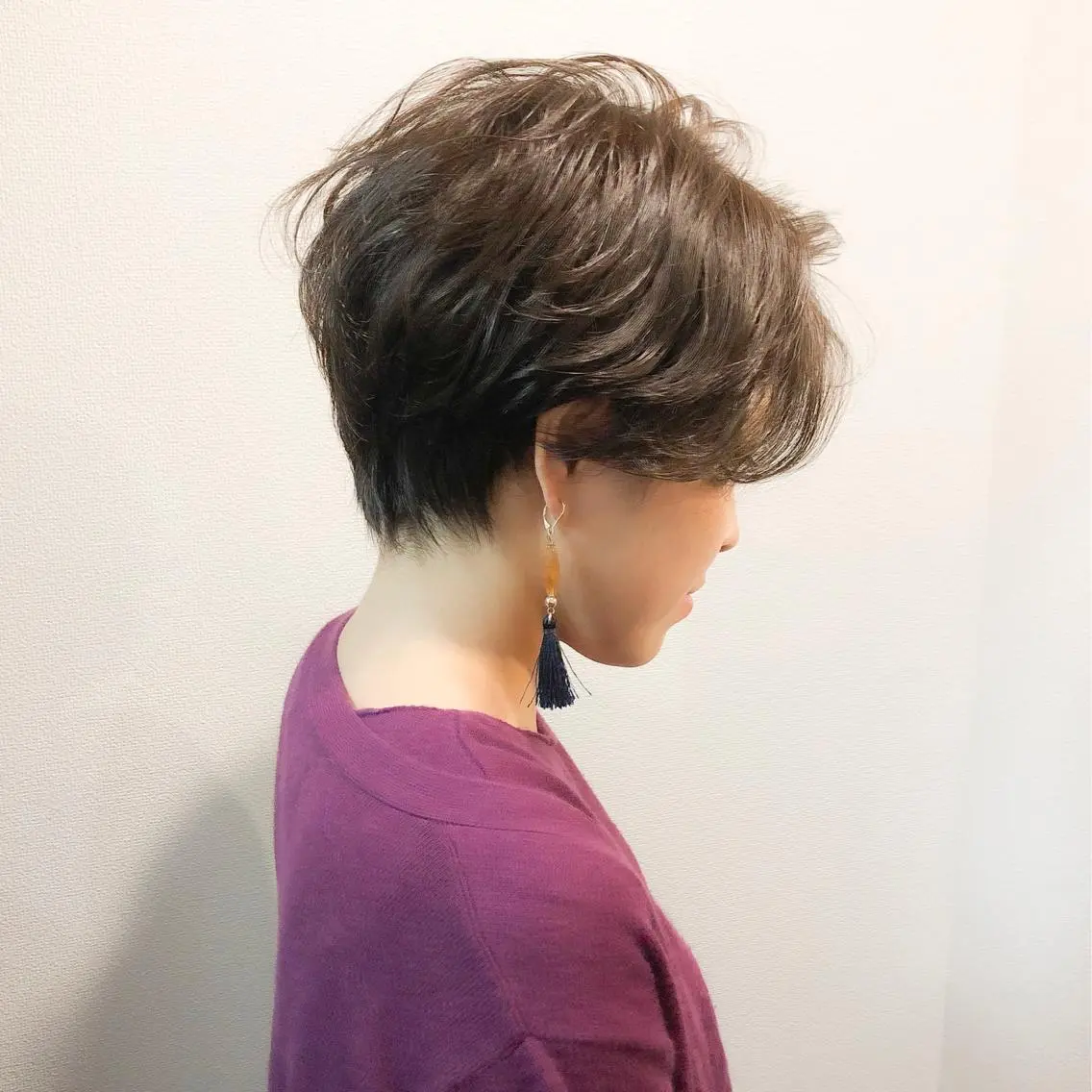 ショート カラー ハンサムショート グレージュ くせ毛 ショートヘア ダメージレスサロン✨ kayo🌱のヘアスタイル