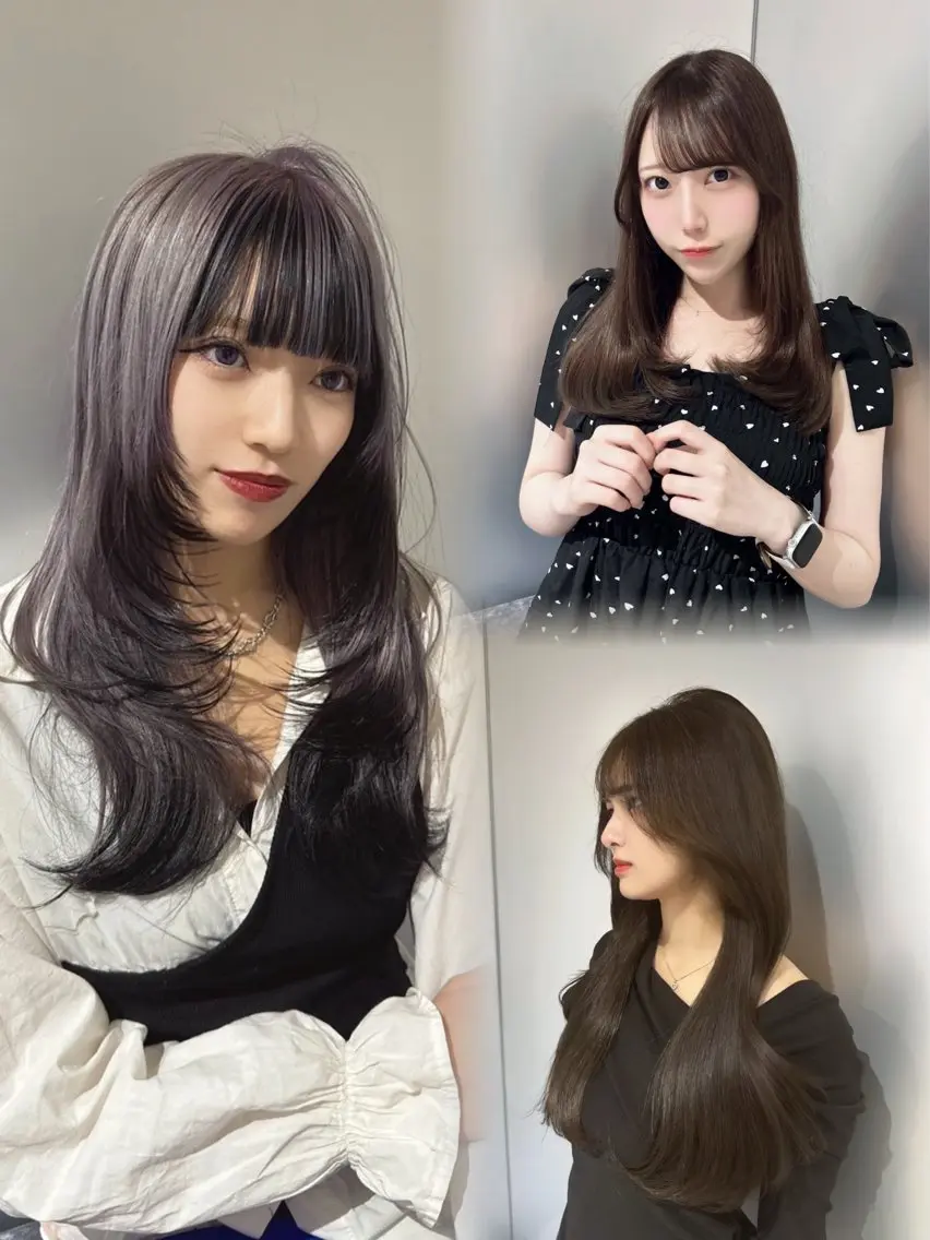 セミロング カラー カット ヘアカラー トリートメント レイヤー×艶髪特化 マネージャー安藤光司のヘアスタイル