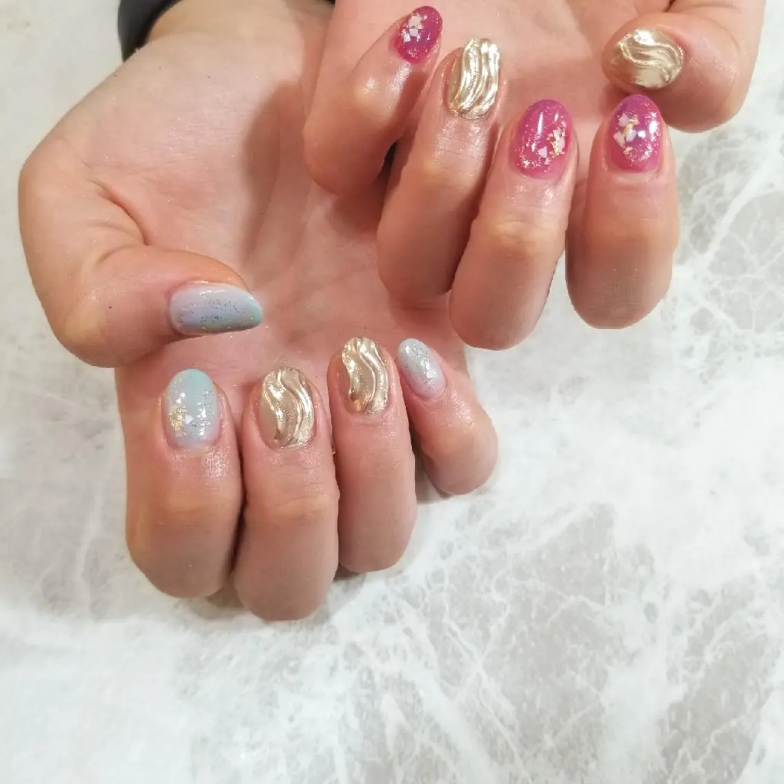 ネイル ニュアンスネイル ハンドネイル nijiiro🌈 サトウのネイルデザイン