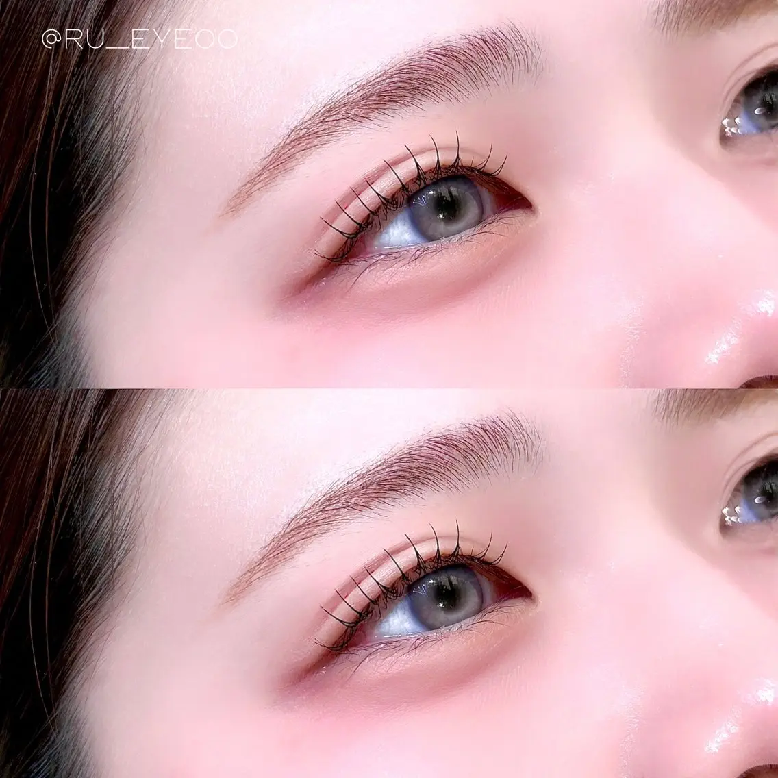 マツエク・マツパ マツパ 🎀束感/上下エク/ 𝙍𝙐𝘼 🎀のマツエク・マツパデザイン