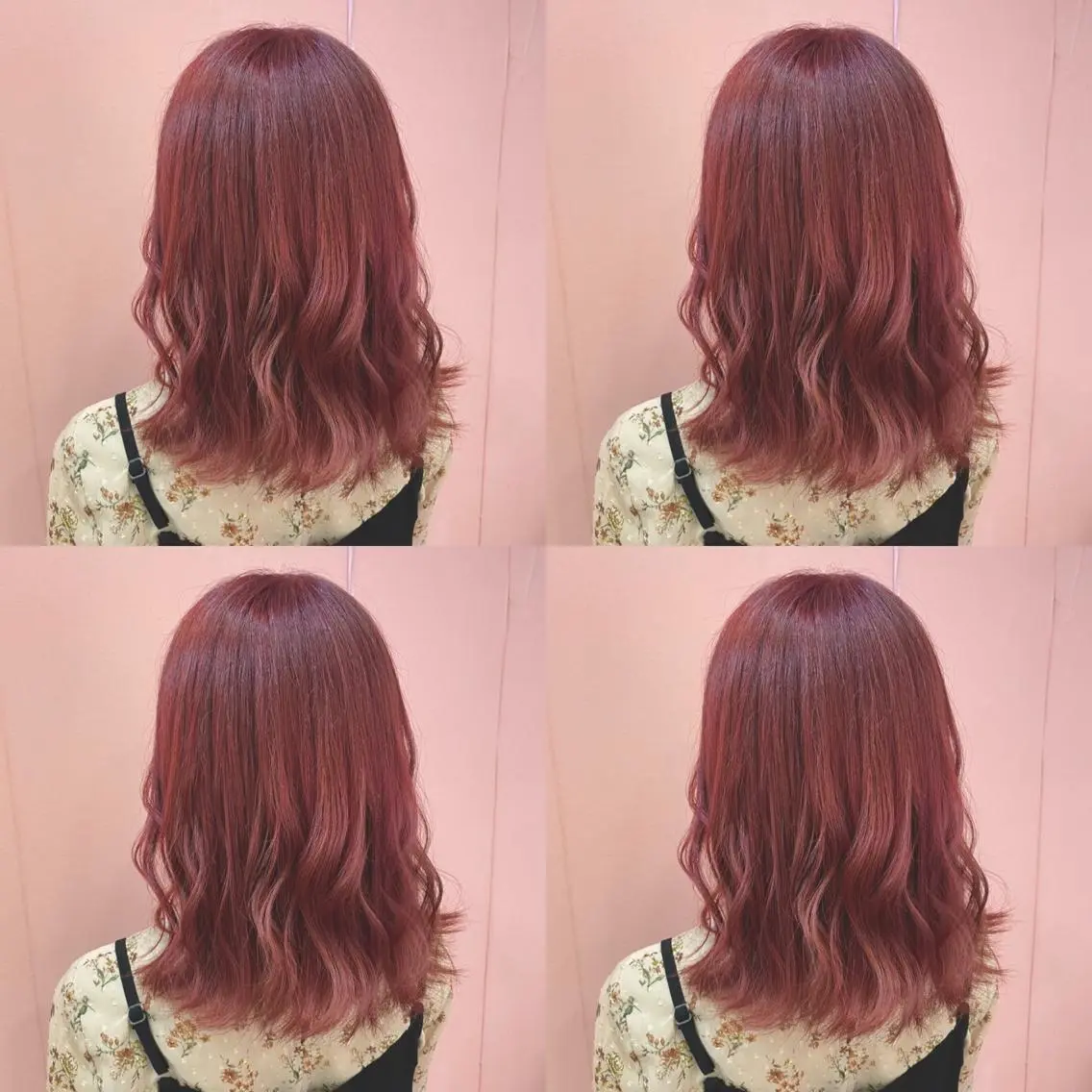 ミディアム カラー レッドカラー 🌷MAYU 🌷のヘアスタイル