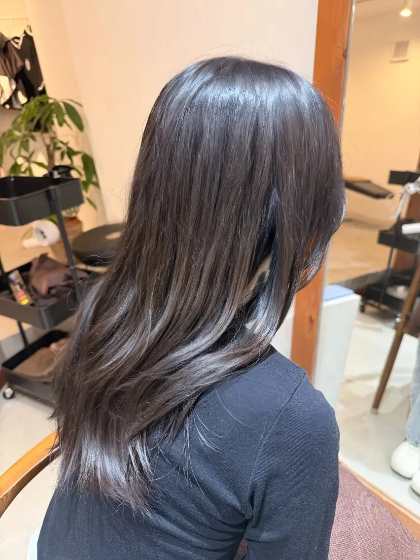 ロング カラー アッシュ ベージュカラー ヘアカラー 【立川徒歩3分‼️】 モデル募集✨YUTAのヘアスタイル