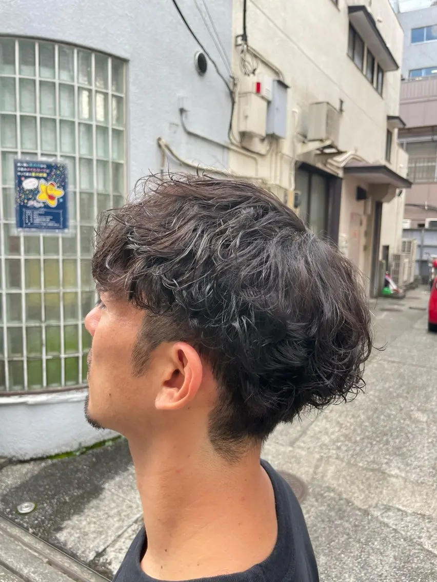 パーマ メンズ カット パーマ トリートメント EARTH菊名店👾 ひらのすぐるのヘアスタイル