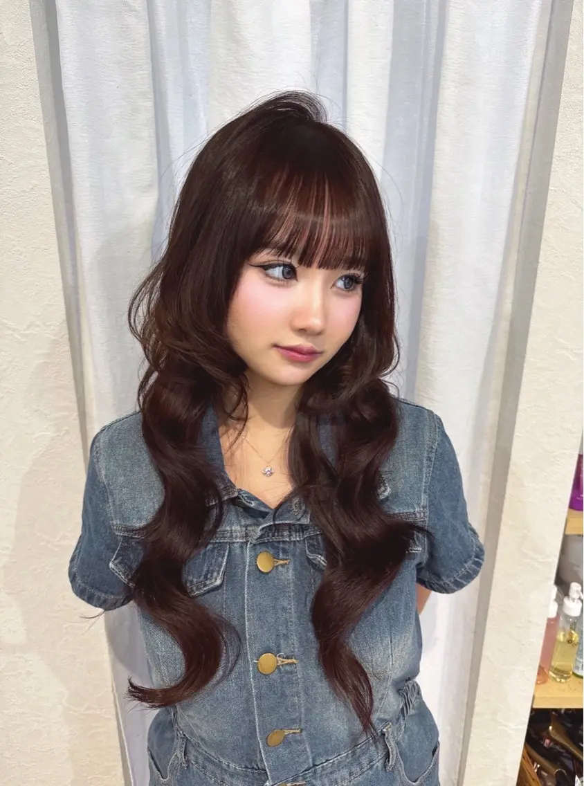 ロング maho/ブリーチ ミルクティー四条大宮のヘアスタイル