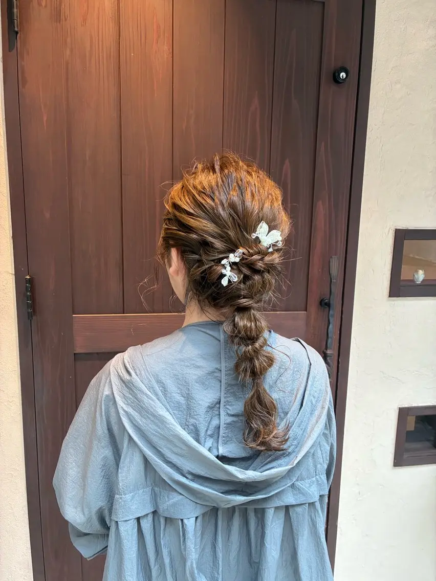 ロング ヘアアレンジ ロング ヘアセット 若林 美帆のヘアスタイル