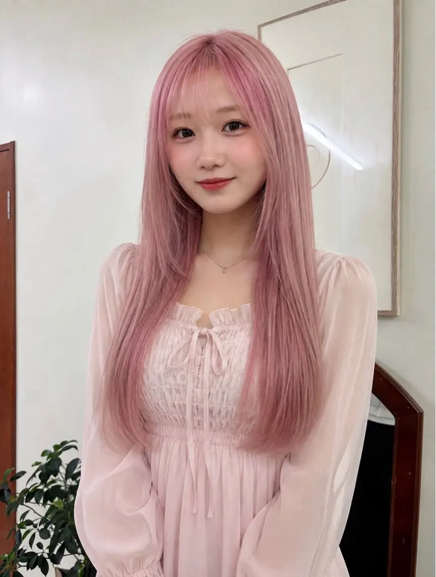 ロング ヘアカラー mitsuki ブリーチカラーのヘアスタイル