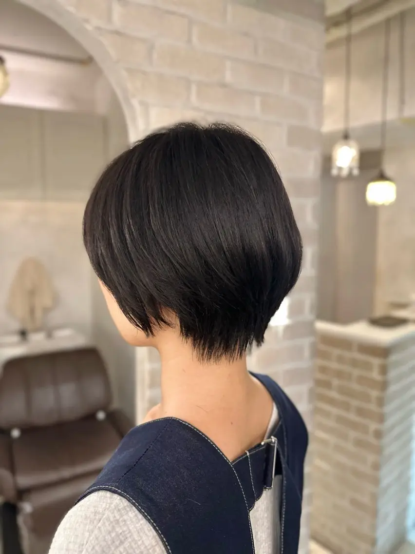 ショート カット ヘアカラー トリートメント ︎︎☁🧺チヒロ モデル募集🧺︎︎☁のヘアスタイル