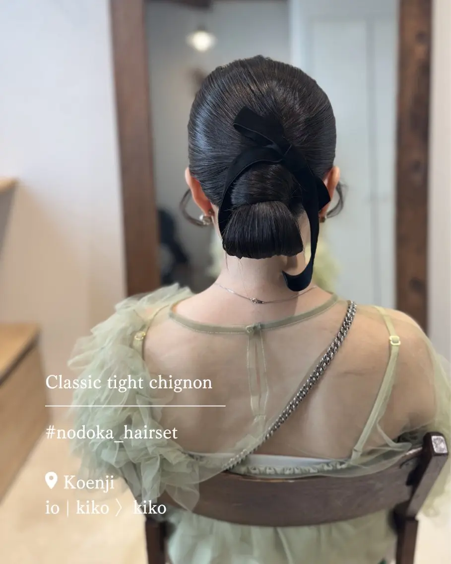 セミロング ヘアアレンジ ヘアセット お呼ばれセット🕊️ 高円寺/太田和のヘアスタイル