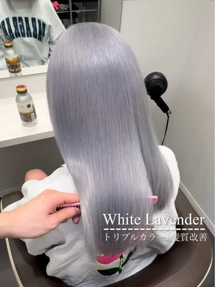 セミロング カラー ヘアカラー トリートメント ハイトーン特化💍 NØRN💍韓国のヘアスタイル