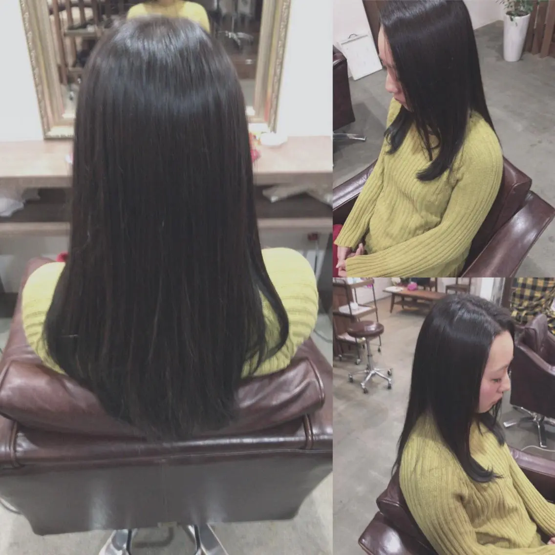 セミロング カラー レイヤーカット匠 イソザキノリユキのヘアスタイル