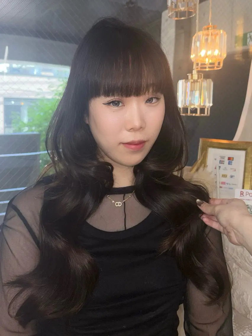 ロング 韓国風ヘア XELM高崎 nearaのヘアスタイル