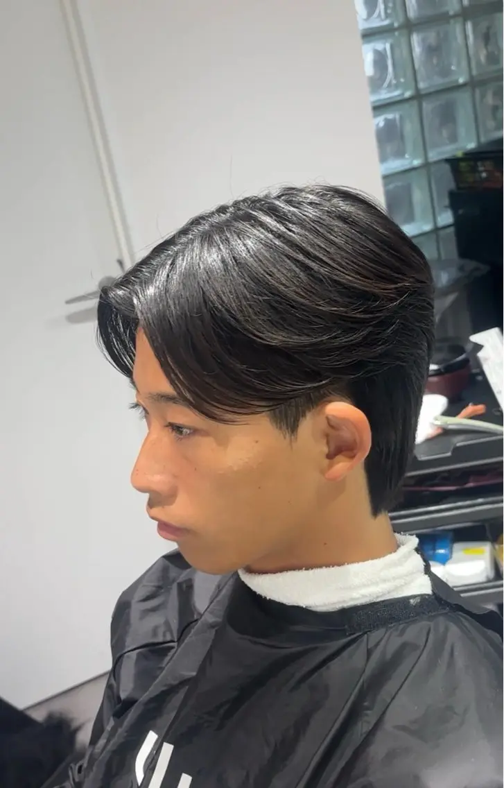 パーマ メンズ カット 縮毛矯正 メンズ縮毛矯正 ulus高森蓮のヘアスタイル