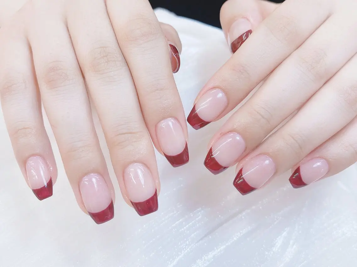 ネイル チークネイル 成人式 フレンチネイル グラデーション 氷ネイル・うるうるネイル ハンドネイル DUO MI nail salonのネイルデザイン
