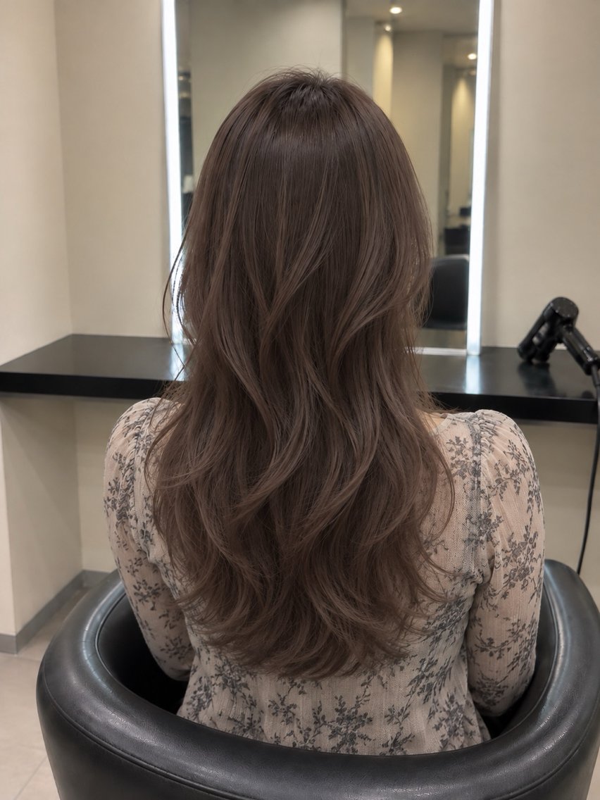 ミディアム カラー ブラウンカラー トリートメント 🌈ウルトワ水素 髪質改善naru🌈のヘアスタイル