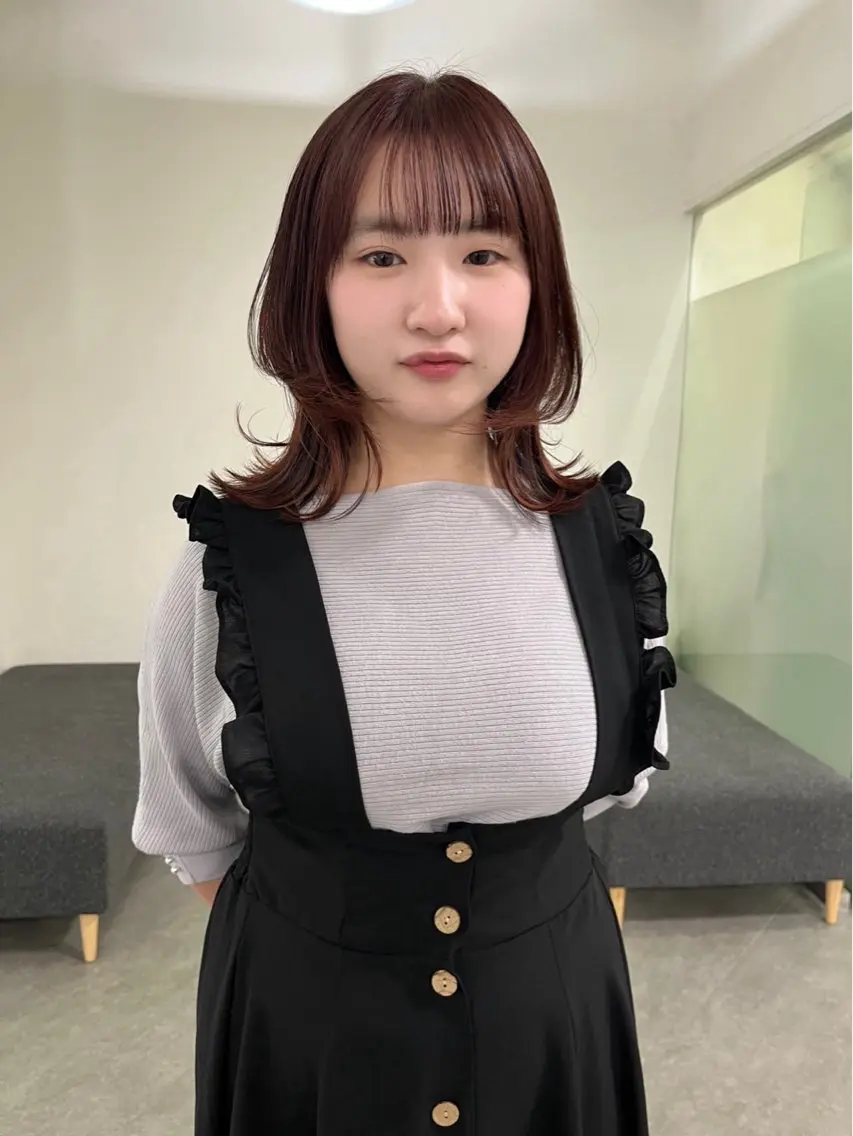 ミディアム レイヤーカット🍀 さとのヘアスタイル