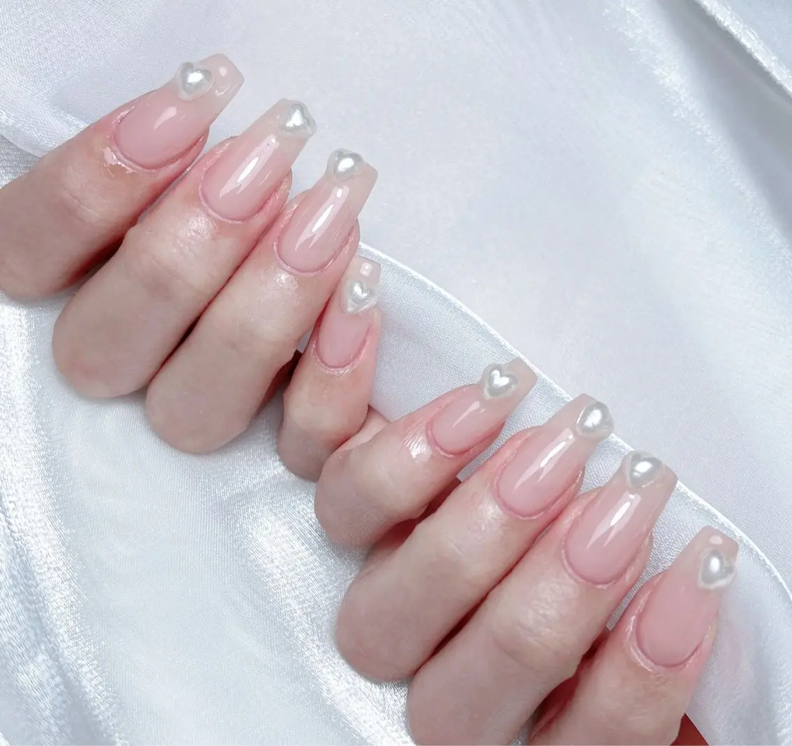 ネイル ハンドネイル M🌷nail 長さだし専門店のネイルデザイン
