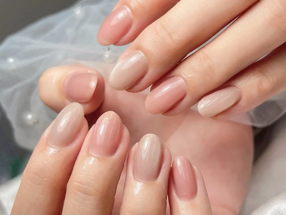ネイル ぷっくりネイル ハンドネイル bijou nails　蓮のネイルデザイン