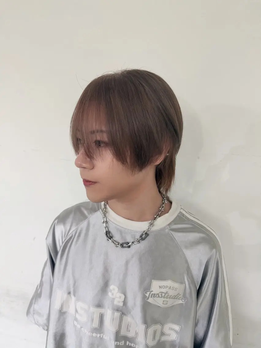 ショート カラー メンズ ヘアカラー 井上 陸のヘアスタイル