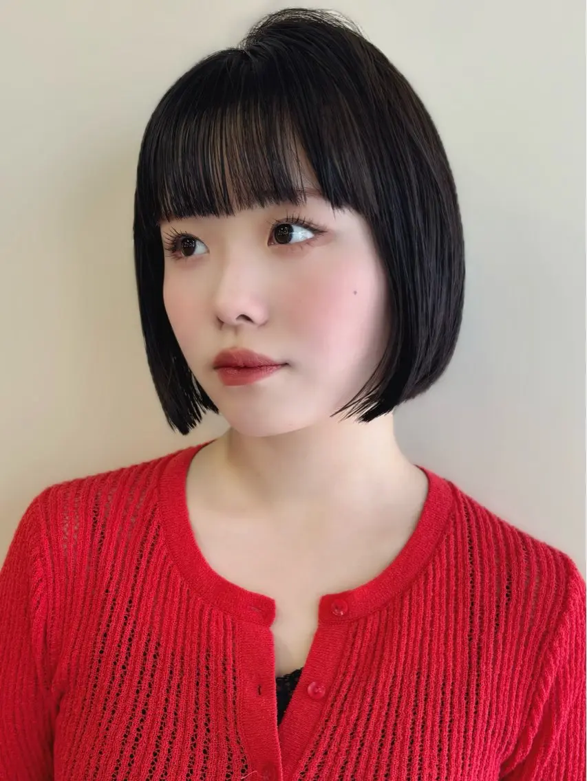 ショート ボブ 縮毛矯正 優李 ゆうり‪のヘアスタイル