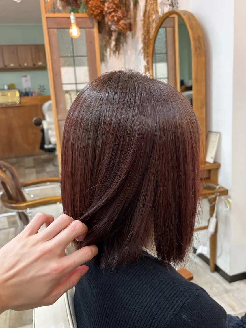 ショート カラー ピンクカラー 縮毛矯正 縮毛矯正 トリートメント 🌿KOUGA🌿 /南浦和のヘアスタイル
