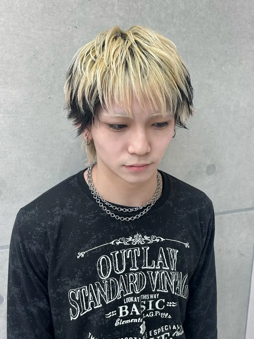 ショート カラー メンズ カット 岩城 滉成のヘアスタイル